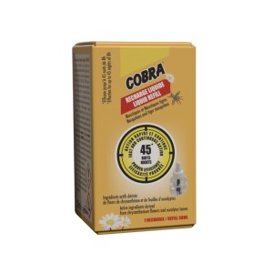Cobra elektrinio uodų repelento (fumigatoriaus) papildymo skystis 45 naktys  30ml